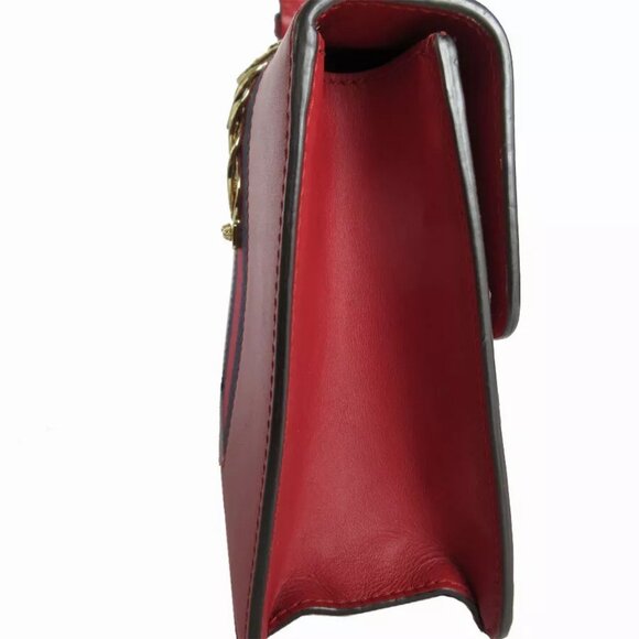 Auth GUCCI SylvieShoulder Bag Red leather - Picture 10 of 15
